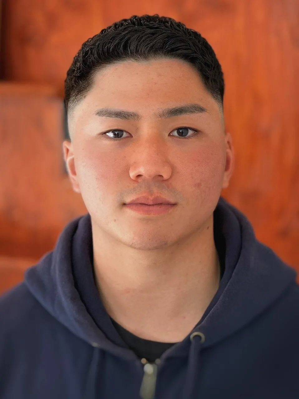 スキンフェードアイロンパーマ